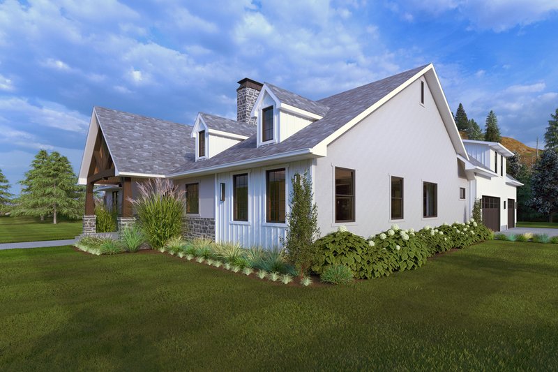 Dream House Plan - Exterior - Other Elevation 1 for Farmhouse House Plan #1111-34 - 3 bed, 3.5 bath