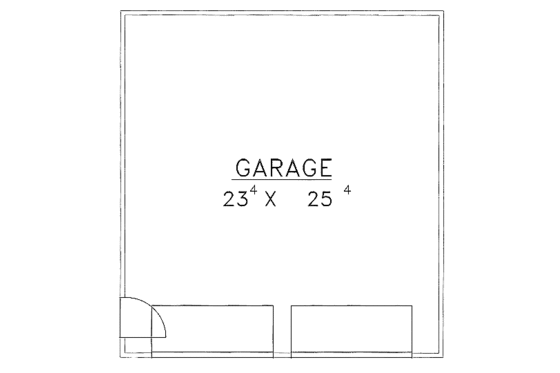Floor Plan - Main Floor for Traditional House Plan #117-716, 0 bath