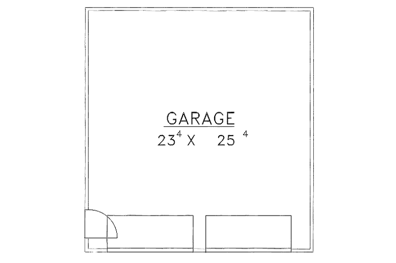 House Blueprint - Floor Plan - Main Floor for Traditional House Plan #117-716, 0 bath