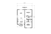 Farmhouse Style House Plan - 1 Beds 1 Baths 1000 Sq/Ft Plan #1117-41 Floor 