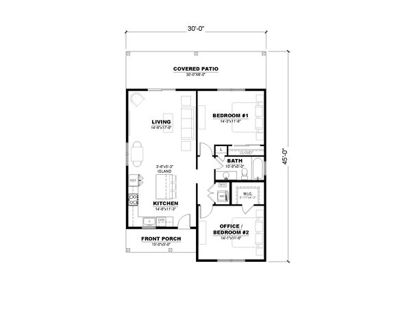 Farmhouse Floor Plan - Main Floor Plan #1117-41