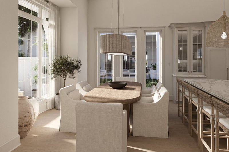 House Blueprint - Interior - Dining Room for Beach House Plan #455-760 - 3 bed, 2.5 bath