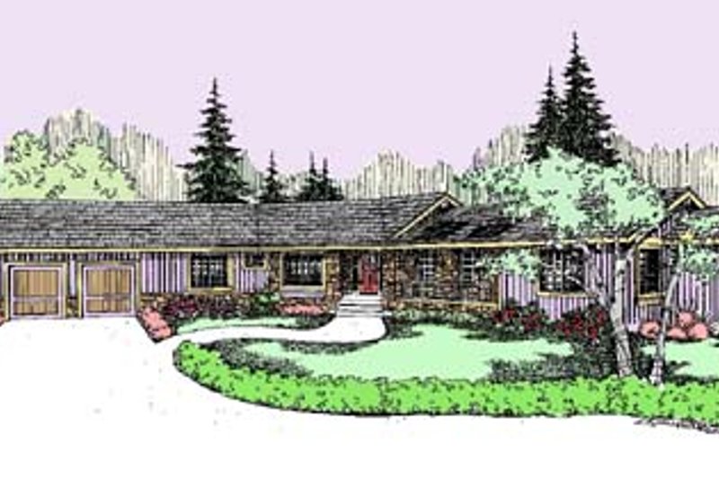 Dream House Plan - Traditional Exterior - Front Elevation Plan #60-537