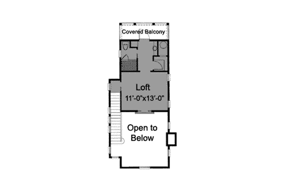 Floor Plan - Upper Floor for Victorian House Plan #115-128 - 3 bed, 3.5 bath