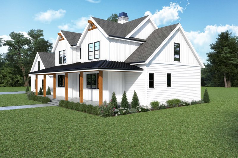 House Plan Design - Exterior - Other Elevation 1 for Farmhouse House Plan #1070-169 - 5 bed, 3 bath