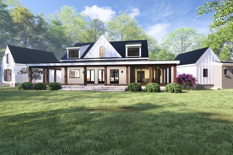 Home Plan - Exterior - Rear Elevation for Farmhouse House Plan #1094-25 - 5 bed, 5.5 bath