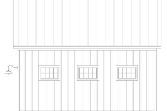 Exterior - Rear Elevation for Country House Plan #932-367, 0 bath