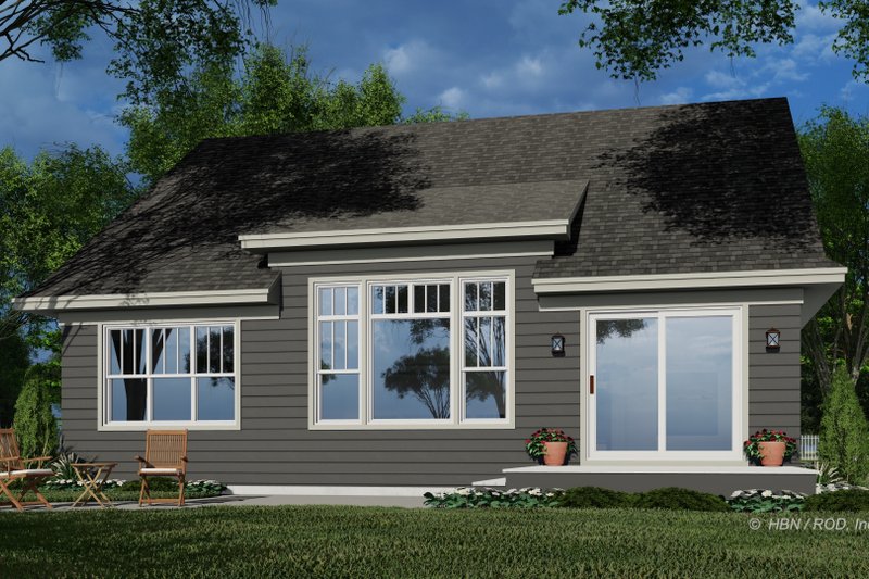 Dream House Plan - Exterior - Rear Elevation 1 for Traditional House Plan #51-1323 - 4 bed, 3 bath