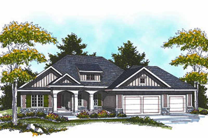 Home Plan - Cottage Exterior - Front Elevation Plan #70-861