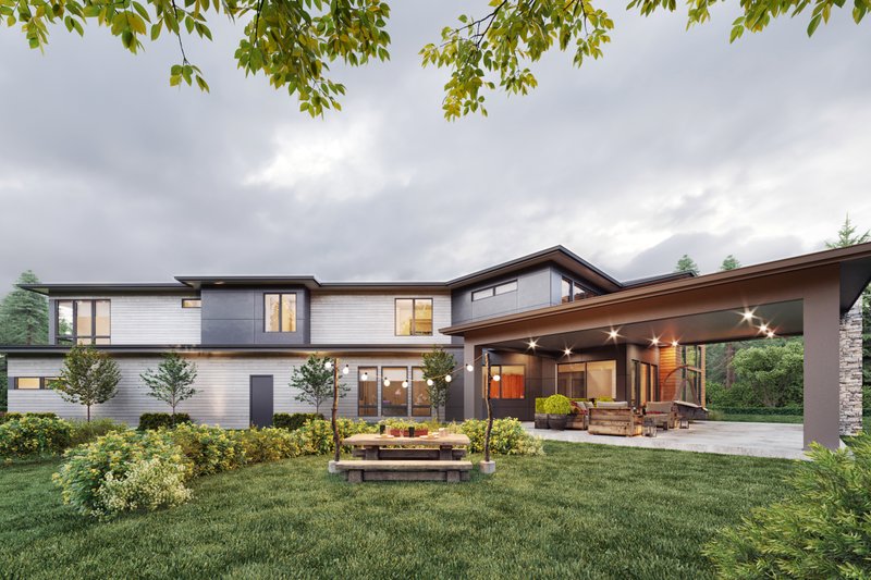Architectural House Design - Exterior - Other Elevation 1 for Contemporary House Plan #1066-167 - 5 bed, 5.5 bath