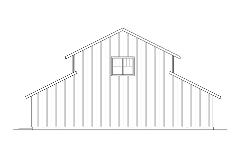 Architectural House Design - Exterior - Rear Elevation for Country House Plan #124-1241, 0 bath