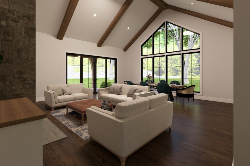 Home Plan - Interior - Family Room for Farmhouse House Plan #1094-32 - 3 bed, 2 bath