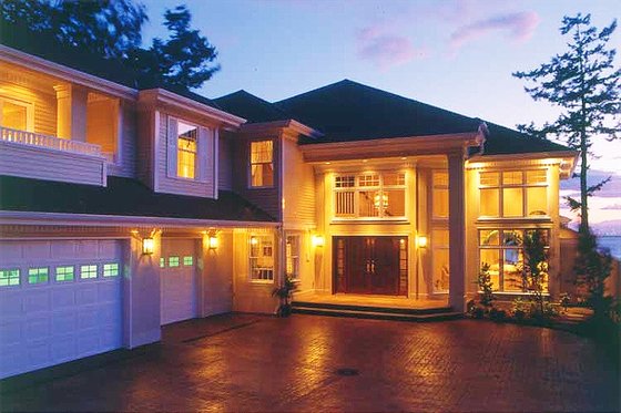 Exterior - Front Elevation 3 for Prairie House Plan #47-321 - 4 bed, 4.5 bath