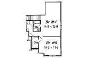 European Style House Plan - 5 Beds 3 Baths 3008 Sq/Ft Plan #329-278 