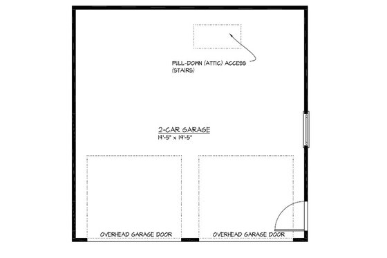 Floor Plan - Main Floor for Country House Plan #477-9, 0 bath