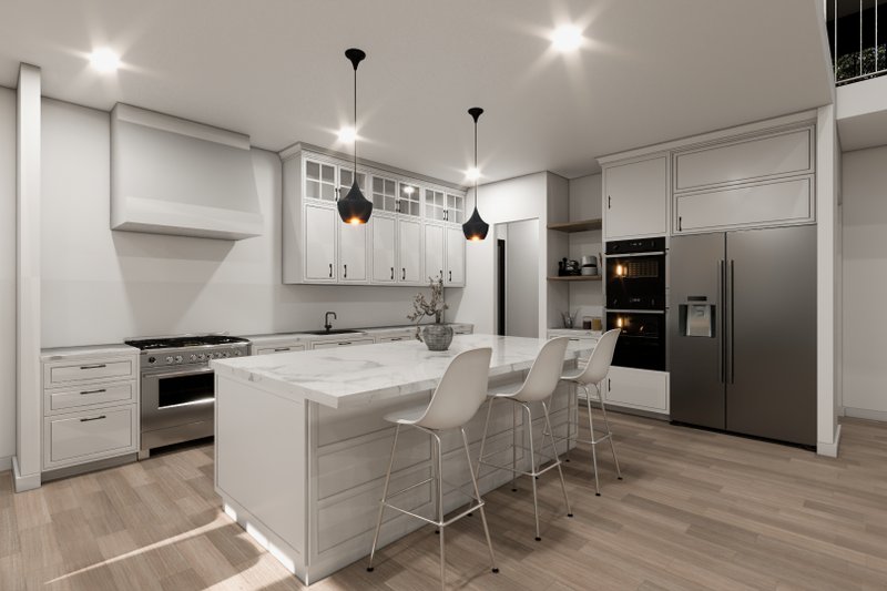 Architectural House Design - Interior - Kitchen for Farmhouse House Plan #1112-10 - 5 bed, 4 bath