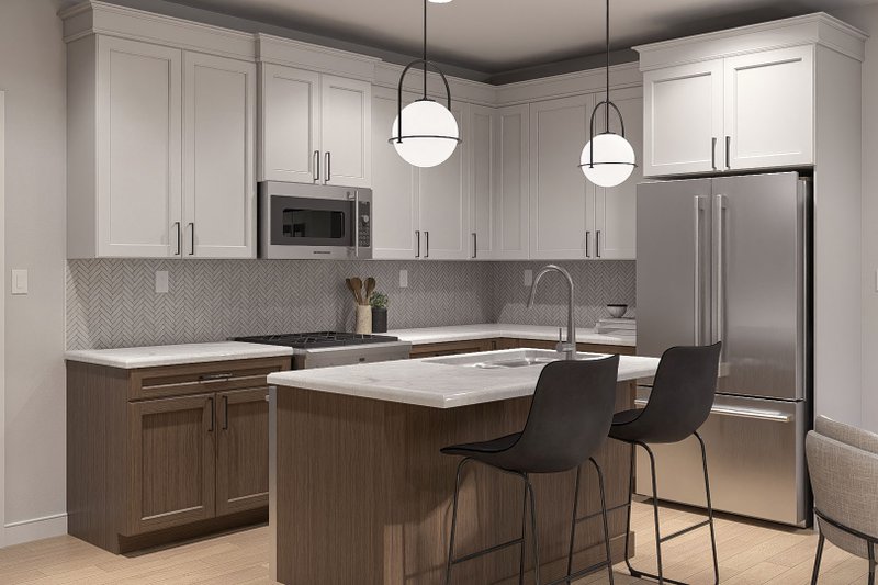 Home Plan - Interior - Kitchen for Farmhouse House Plan #455-808 - 3 bed, 2.5 bath