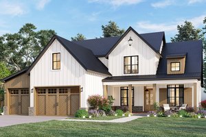 Farmhouse Exterior - Front Elevation Plan #119-444