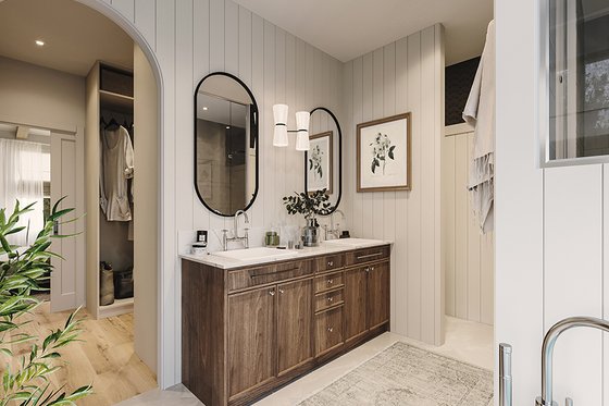 Interior - Master Bathroom 2 for European House Plan #23-2777 - 3 bed, 2.5 bath