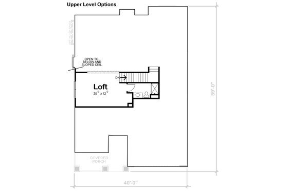 Floor Plan - Other Floor 1 for Cottage House Plan #20-2349 - 3 bed, 3 bath