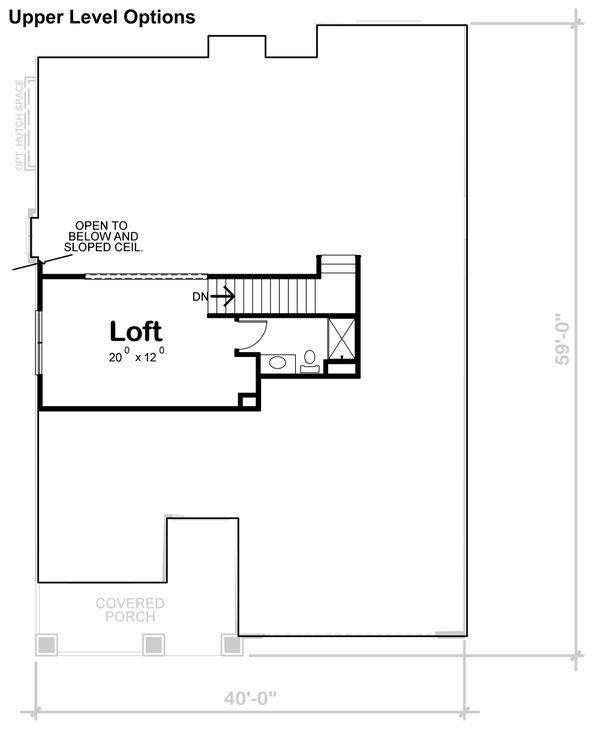 House Blueprint - Cottage Floor Plan - Other Floor Plan #20-2349