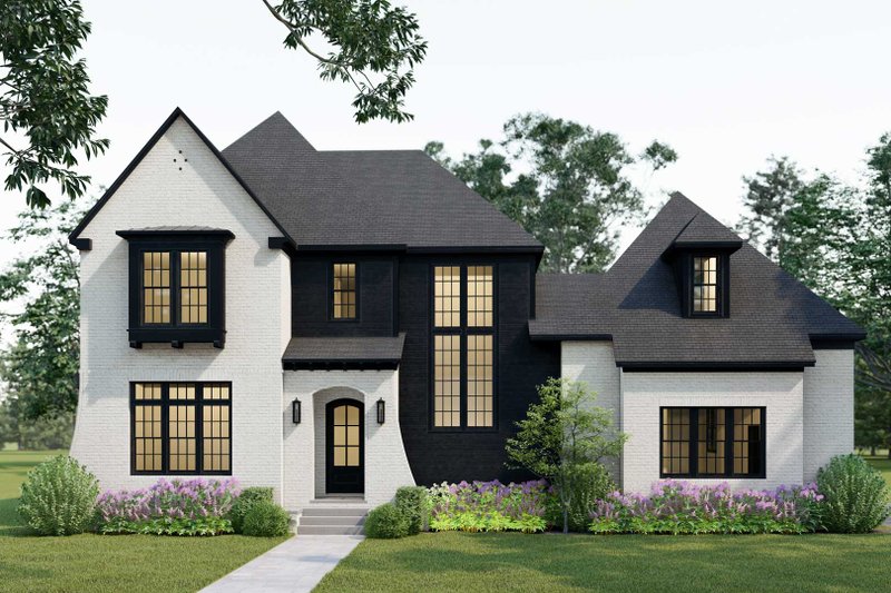 House Design - Tudor Exterior - Front Elevation Plan #1079-7