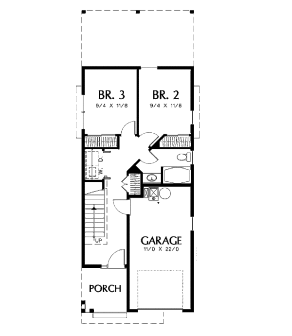 Architectural House Design - Traditional Floor Plan - Main Floor Plan #48-313