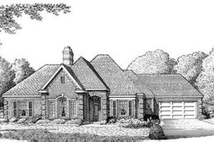 European Exterior - Front Elevation Plan #410-238