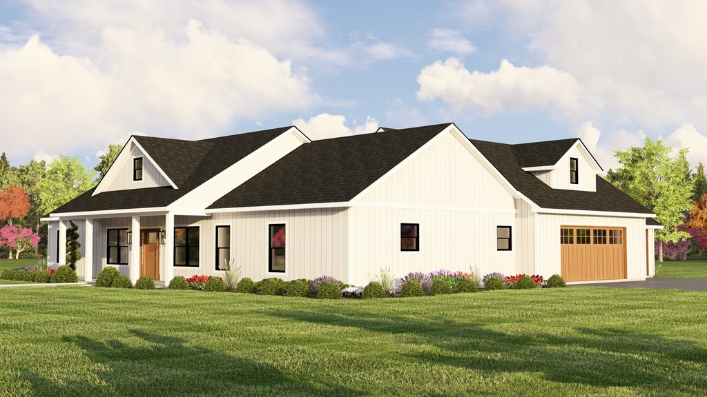 Exterior - Other Elevation for Farmhouse House Plan #1064-98 - 4 bed, 2.5 bath