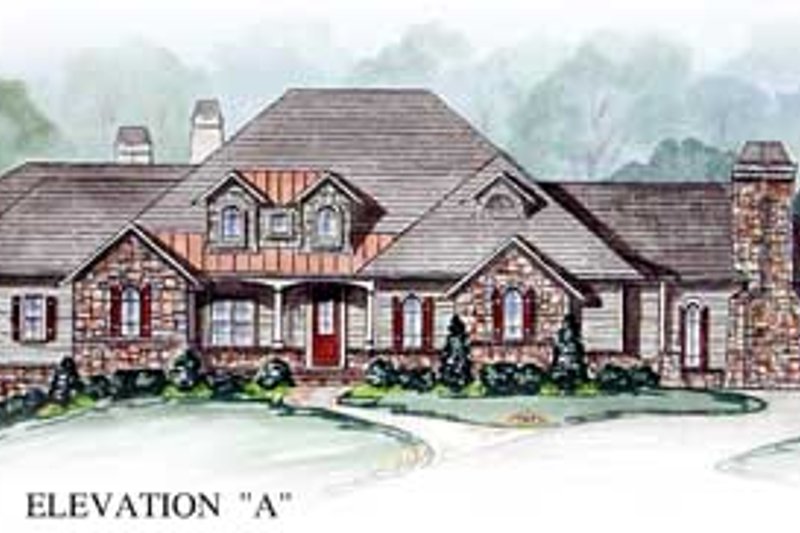 Dream House Plan - Traditional Exterior - Front Elevation Plan #54-149