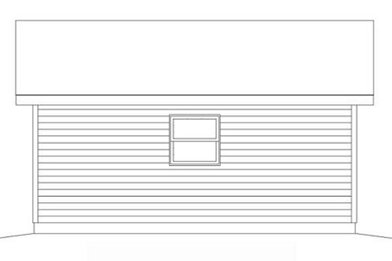 Architectural House Design - Exterior - Rear Elevation for Traditional House Plan #22-438, 0 bath