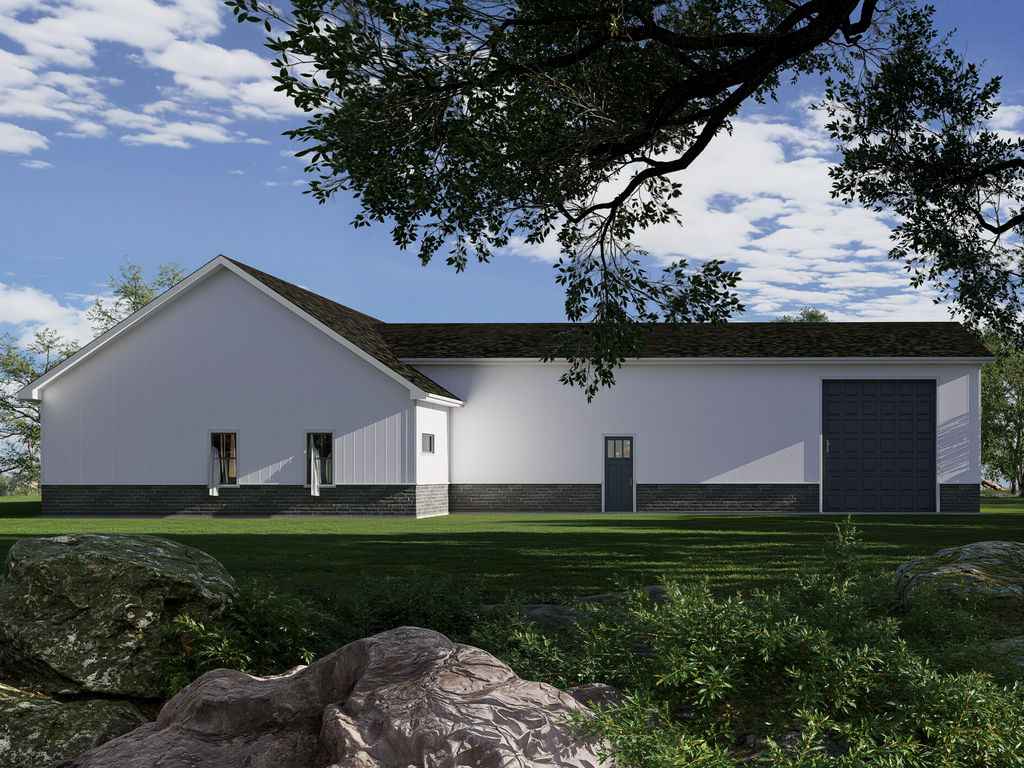 Exterior - Other Elevation 1 for Barndominium House Plan #1112-23 - 3 bed, 2.5 bath