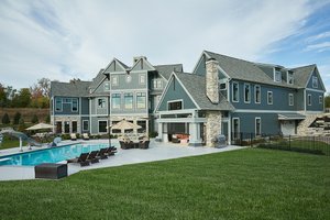 Exterior - Rear Elevation 1 for Craftsman House Plan #928-292 - 5 bed, 4 bath