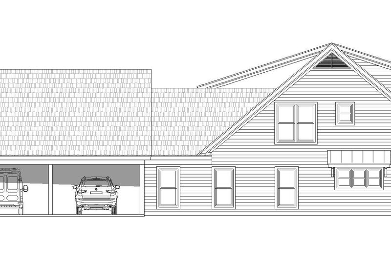 Dream House Plan - Exterior - Other Elevation for Farmhouse House Plan #932-599 - 5 bed, 4 bath