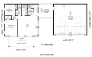 Contemporary Style House Plan - 3 Beds 2 Baths 2184 Sq/Ft Plan #932-468 