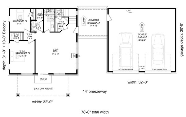 Contemporary Floor Plan - Main Floor Plan #932-468