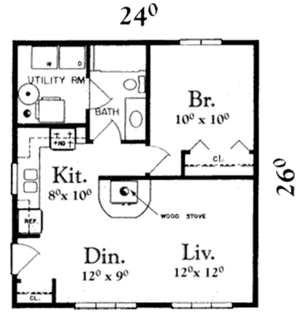 Traditional Floor Plan - Main Floor Plan #409-1115