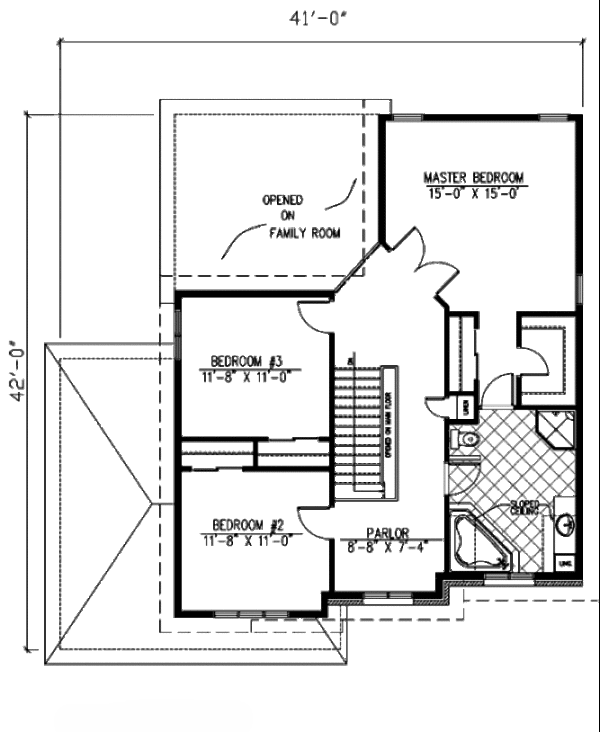 European Floor Plan - Upper Floor Plan #138-258