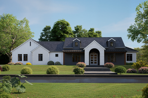 Dream House Plan - Farmhouse Exterior - Front Elevation Plan #1112-16