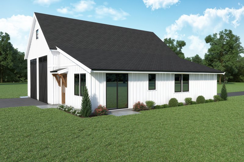 Dream House Plan - Exterior - Other Elevation 1 for Barndominium House Plan #1070-243 - 1 bed, 1 bath