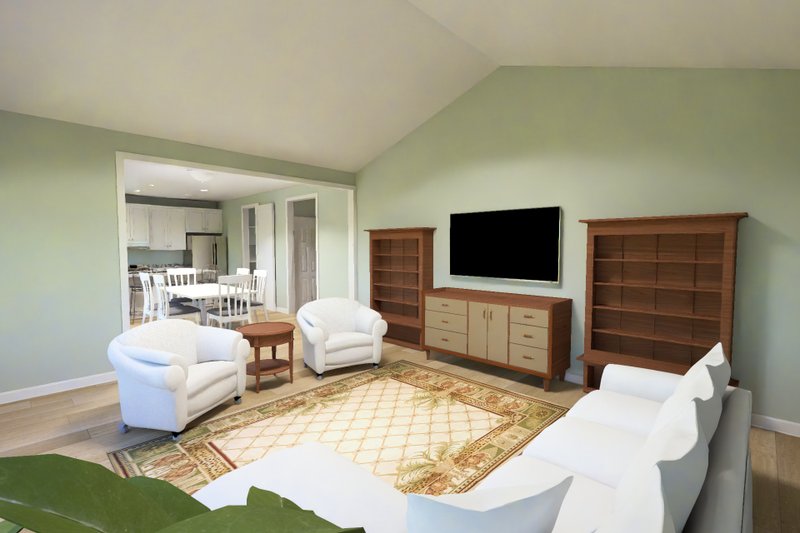 House Blueprint - Interior - Family Room for Cottage House Plan #513-2453 - 3 bed, 2.5 bath