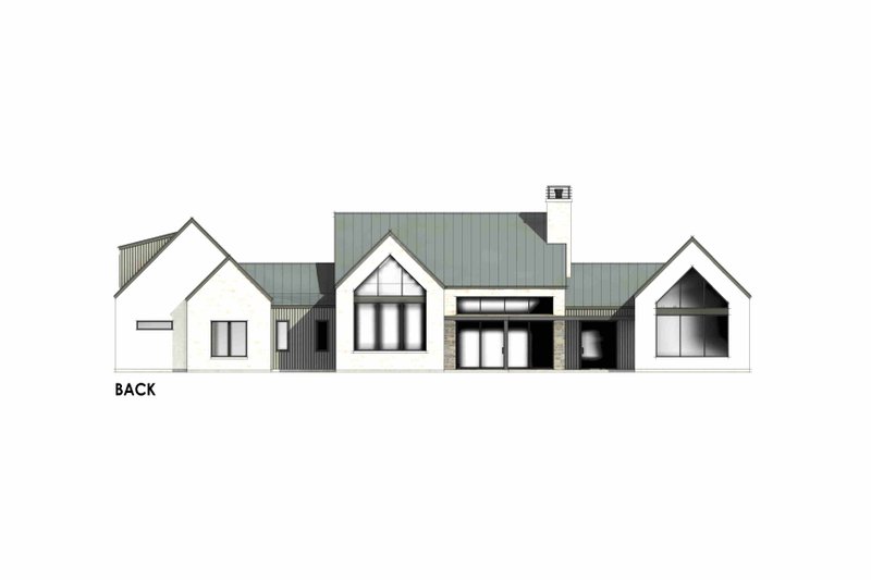 Dream House Plan - Exterior - Rear Elevation 3 for Modern House Plan #1096-13 - 4 bed, 4.5 bath