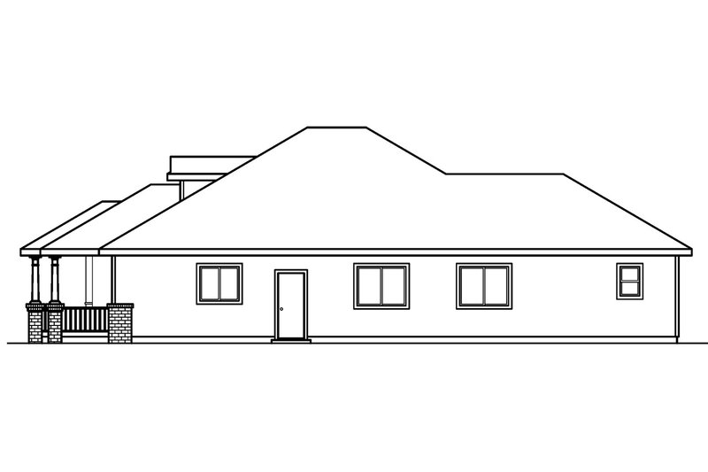 Home Plan - Exterior - Other Elevation 1 House Plan #124-357 - 3 bed, 2 bath