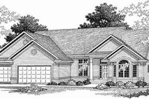 Traditional Exterior - Front Elevation Plan #70-366