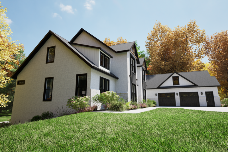 House Design - Exterior - Other Elevation 1 for Contemporary House Plan #1116-9 - 4 bed, 3.5 bath