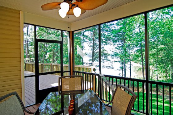 Traditional style, Craftsman details, rear porch