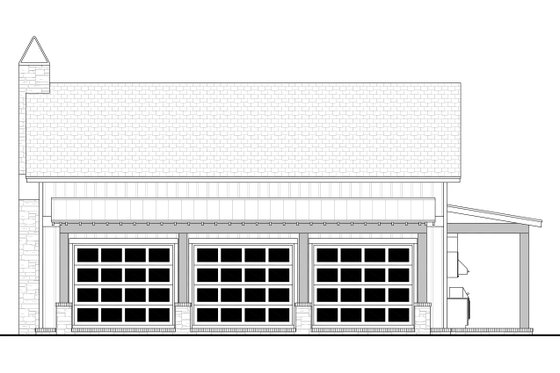 Exterior - Front Elevation 6 for Farmhouse House Plan #430-396, 1 bath