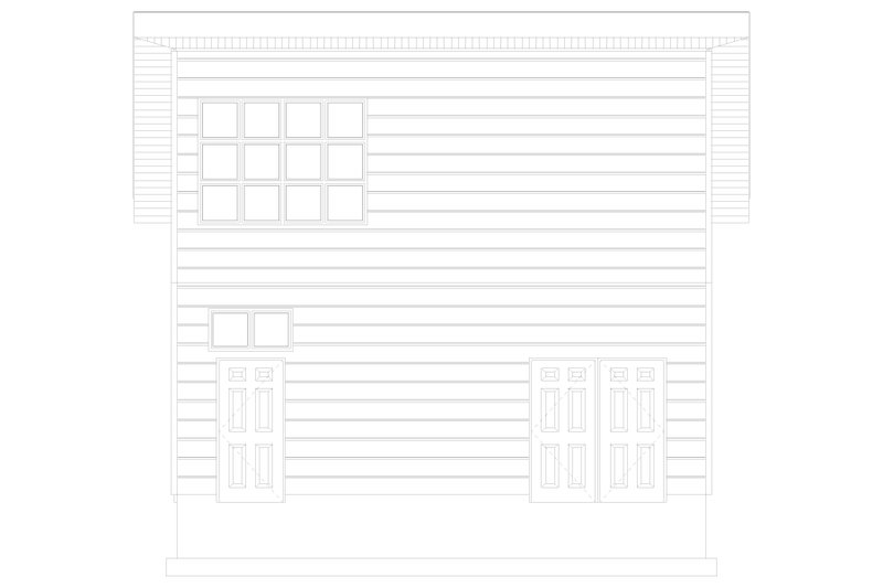 House Blueprint - Exterior - Other Elevation 2 for Modern House Plan #1060-149, 0 bath