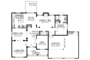 European Style House Plan - 4 Beds 3.5 Baths 2515 Sq/Ft Plan #100-414 