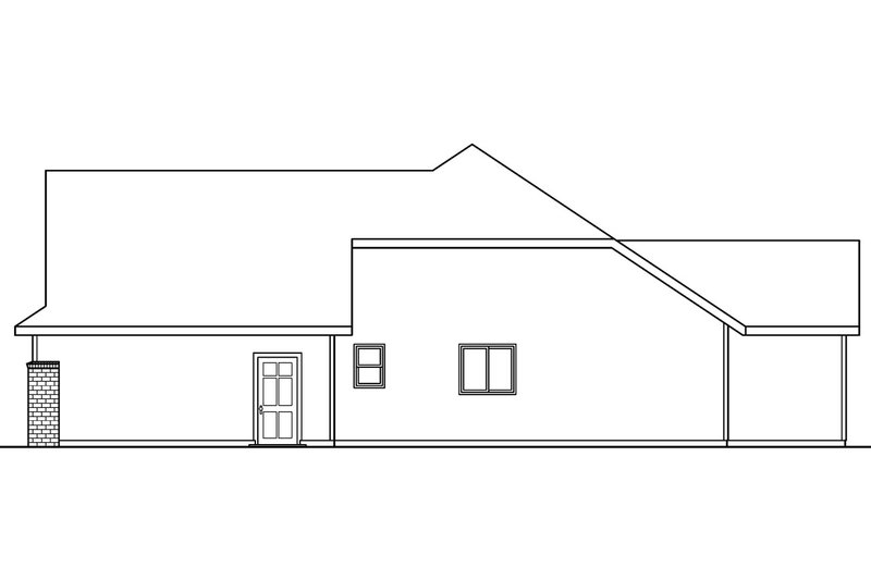 Dream House Plan - Exterior - Other Elevation 1 for Craftsman House Plan #124-699 - 3 bed, 2 bath